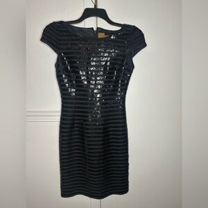 Ali Ro Black Sequin Mini Dress size 4